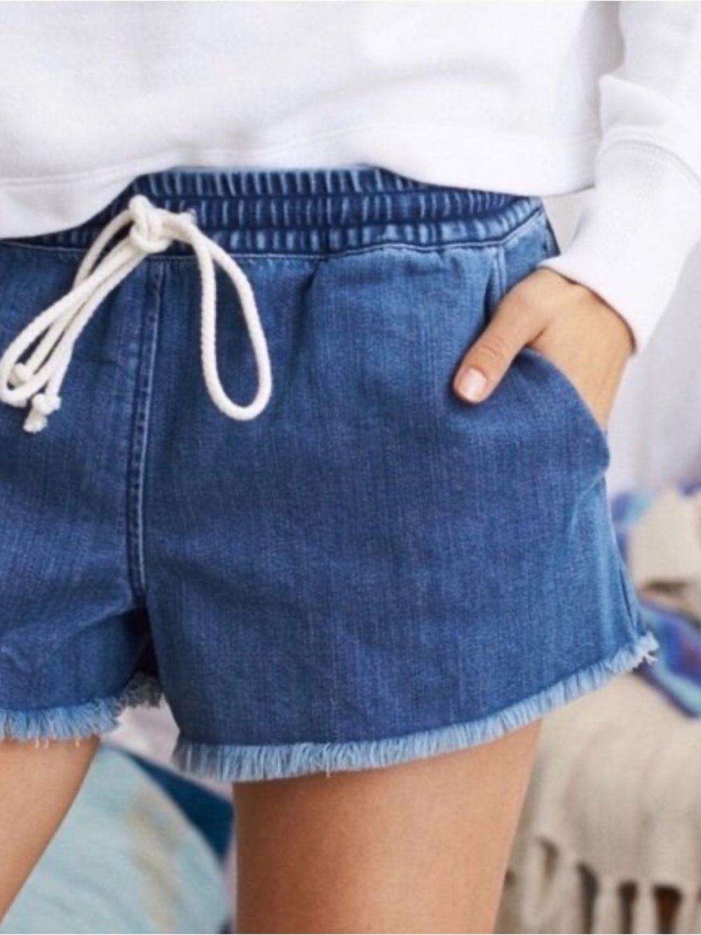 aerie Denim Drawstring Women's Shorts